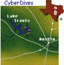 Map of Texas & Lake Travis